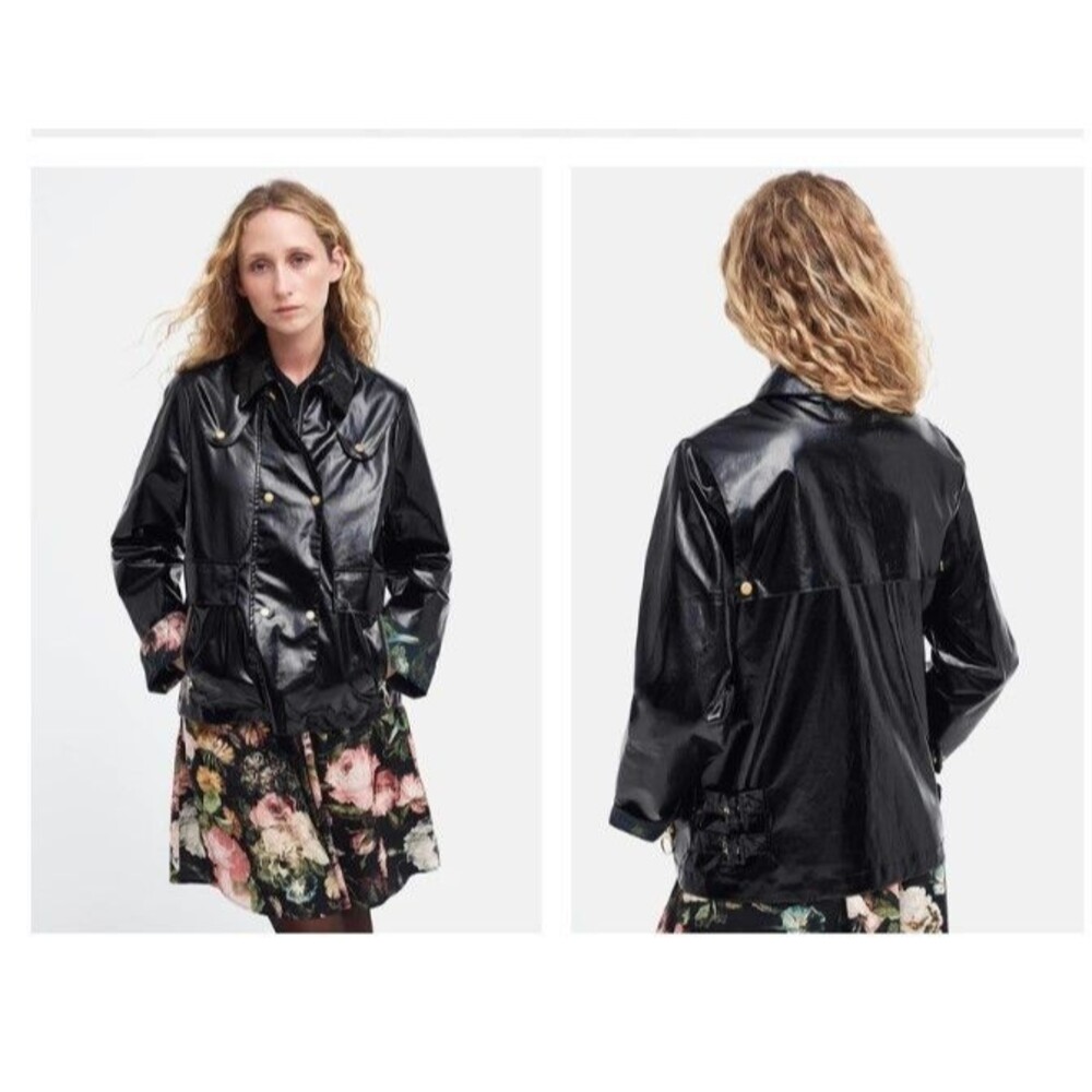 BARBOUR X HOUSE OF HACKNEY Dark Romantic Casterton Casual Jacket Black Small C71